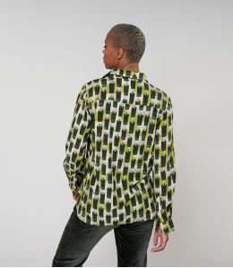 FRAN KUMI VERT CHEMISE en Viscose - - Storiatipic FRAN KUMI VERT CHEMISE en Viscose - - Storiatipic