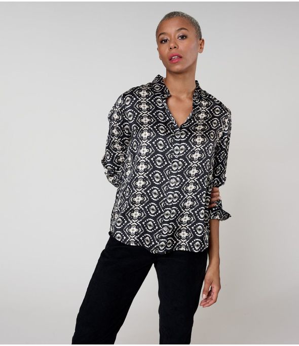 MARY BELEM CAMICIA NERA in Modal - - Storiatipic