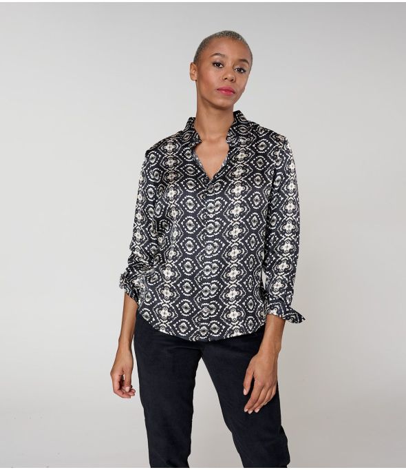 MARY BELEM CAMICIA NERA in Modal - - Storiatipic