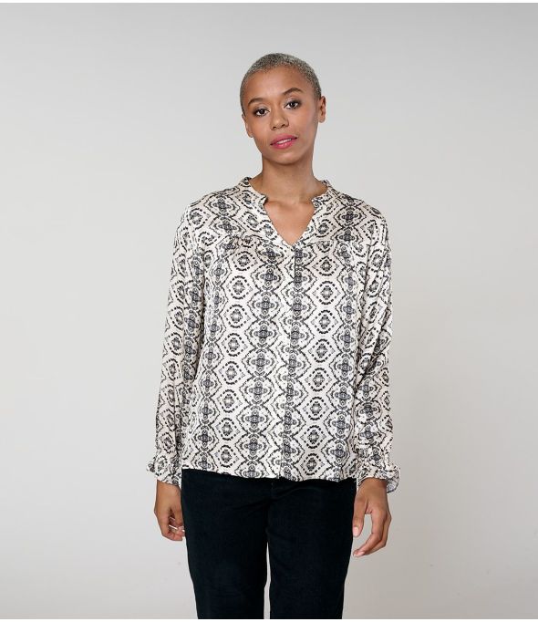 NAEL BELEM BLUSA BEIGE in Modal - - Storiatipic
