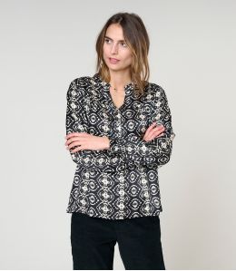 NAEL BELEM BLUSA NERA in Modal - - Storiatipic NAEL BELEM BLUSA NERA in Modal - - Storiatipic