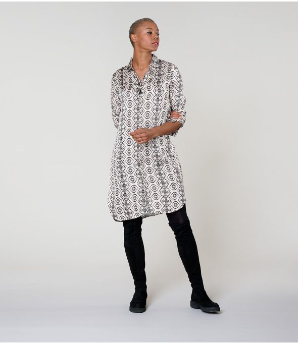 KAIA BELEM BEIGE KLEID aus Modal - - Storiatipic