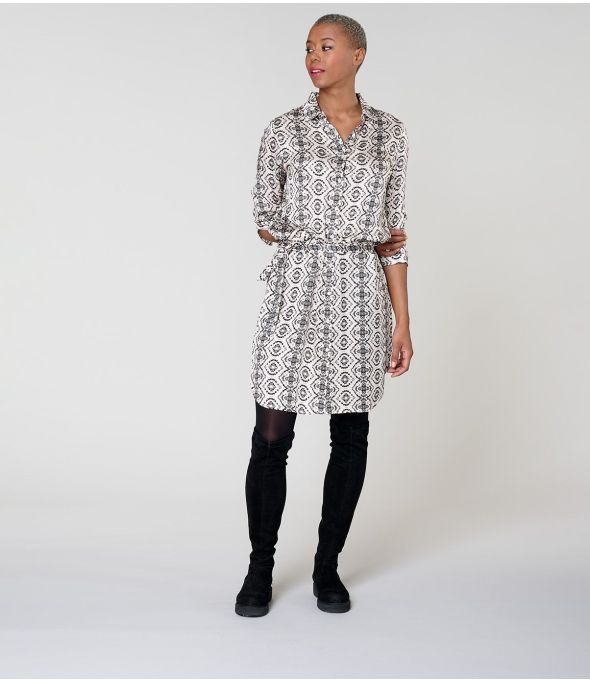 KAIA BELEM BEIGE KLEID aus Modal - - Storiatipic
