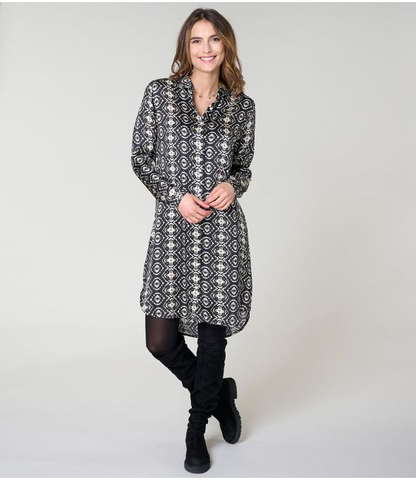 KAIA BELEM ZWARTE JURK in Modal - - Storiatipic