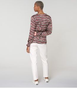 NAEL GOTA RODE BLOUSE in Modal - - Storiatipic NAEL GOTA RODE BLOUSE in Modal - - Storiatipic