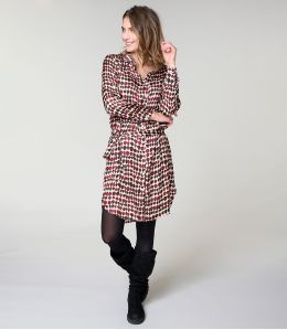 KAIA GOTA ROUGE ROBE en Modal - - Storiatipic KAIA GOTA ROUGE ROBE en Modal - - Storiatipic