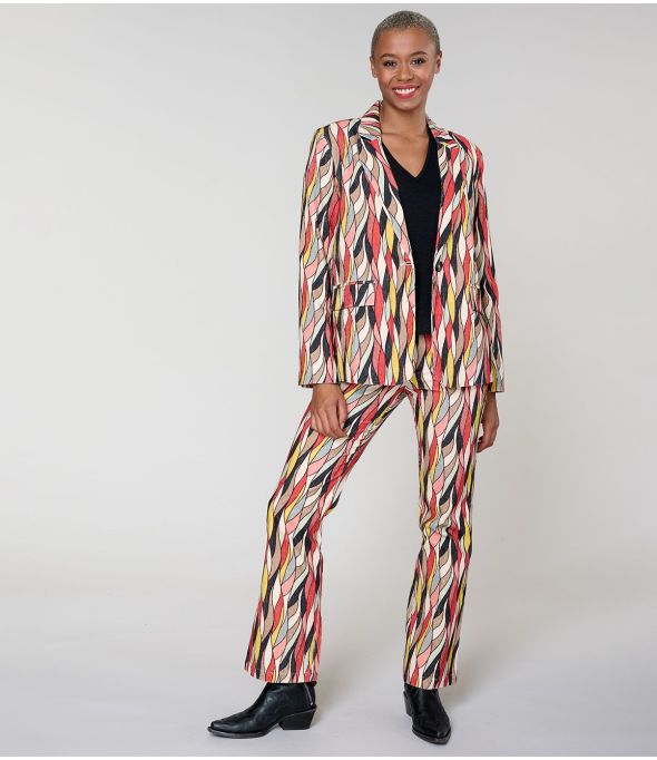 SASHA FLAMA RED Pantalone in viscosa - - Storiatipic