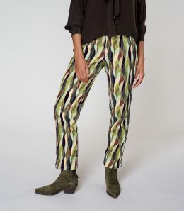 LENY FLAMA VERT PANTALON en Viscose - - Storiatipic LENY FLAMA VERT PANTALON en Viscose - - Storiatipic