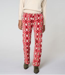 SASHA KHAN PANTALONE ROSSO IN COTONE - - Storiatipic SASHA KHAN PANTALONE ROSSO IN COTONE - - Storiatipic