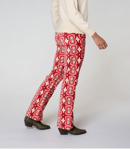 SASHA KHAN RED COTTON PANTS - - Storiatipic SASHA KHAN RED COTTON PANTS - - Storiatipic