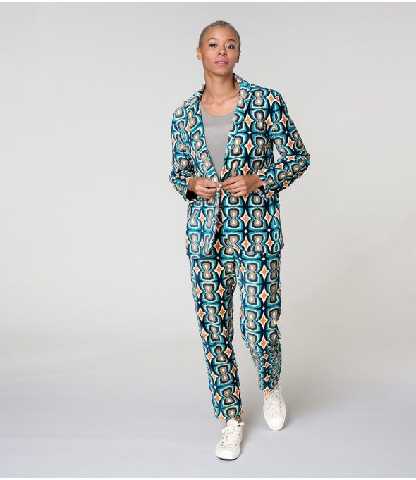 PAULE KHAN BLEU VESTE en Coton - - Storiatipic