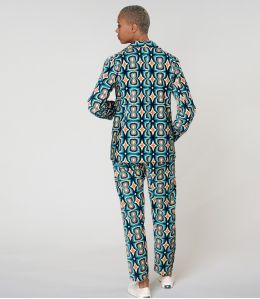 PAULE KHAN BLEU VESTE en Coton - - Storiatipic PAULE KHAN BLEU VESTE en Coton - - Storiatipic