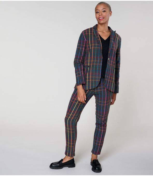 PAULE TARTAN MULTI JACKET in Cotone - - Storiatipic