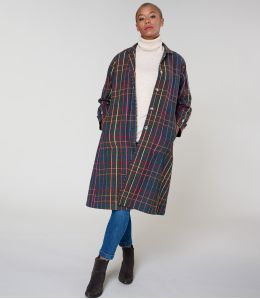 GUSTAVE TARTAN MULTI COAT in Cotone - - Storiatipic GUSTAVE TARTAN MULTI COAT in Cotone - - Storiatipic