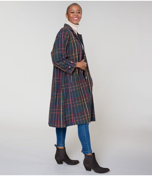 GUSTAVE TARTAN MULTI COAT in Cotone - - Storiatipic