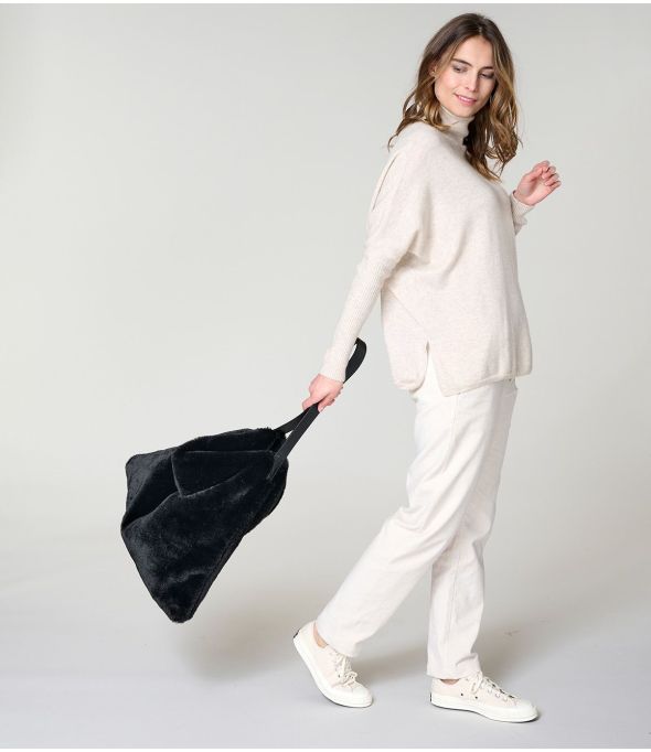 DODO BONT ZWARTE GROTE TAS in polyester - - Storiatipic