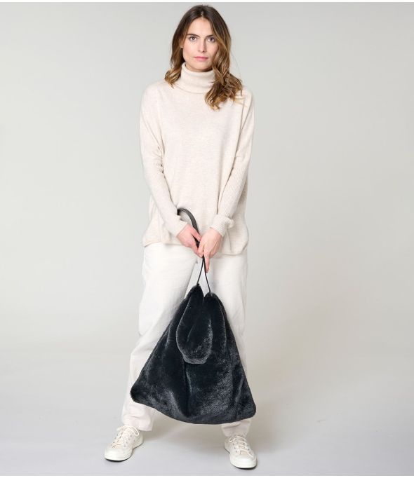 DODO BONT ZWARTE GROTE TAS in polyester - - Storiatipic