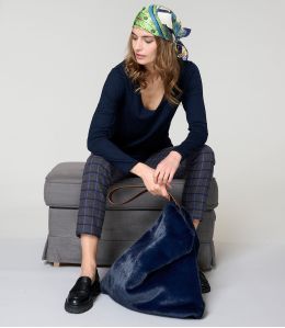 DODO FUR NAVY GROSSE TASCHE aus Polyester - - Storiatipic DODO FUR NAVY GROSSE TASCHE aus Polyester - - Storiatipic