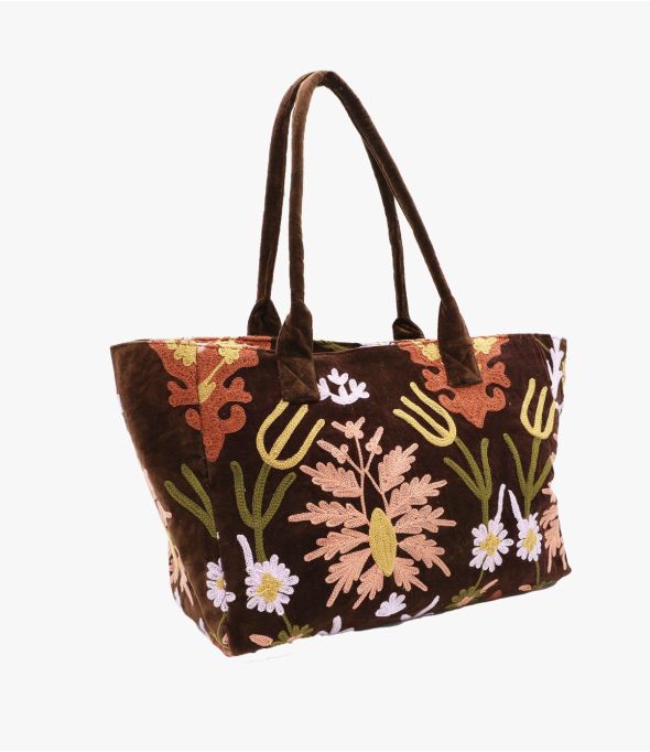 CRUISE BOTANIC BRUN GRAND SAC en Coton - - Storiatipic