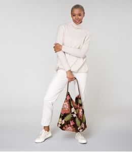 DODO BOTANIC BROWN BORSA GRANDE in Cotone - - Storiatipic DODO BOTANIC BROWN BORSA GRANDE in Cotone - - Storiatipic