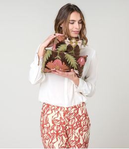 COSM BOTANIC ASTUCCIO IN COTONE MARRONE - - Storiatipic COSM BOTANIC ASTUCCIO IN COTONE MARRONE - - Storiatipic