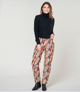 LENY FLAMA ROUGE PANTALON en Viscose - - Storiatipic LENY FLAMA ROUGE PANTALON en Viscose - - Storiatipic