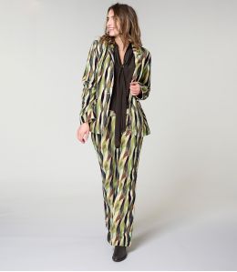 LOU FLAMA VERT VESTE en Viscose - - Storiatipic LOU FLAMA VERT VESTE en Viscose - - Storiatipic