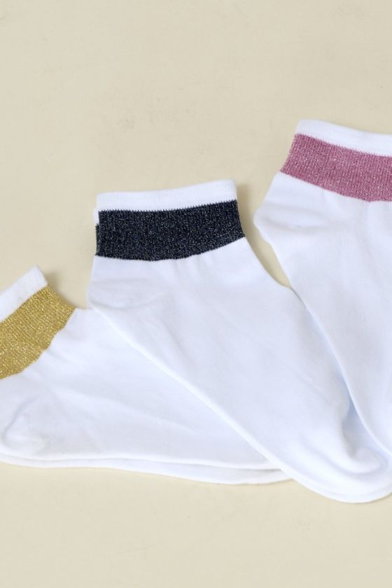 CHAUSSETTES Chaussettes en Coton, Nylon, Lurex, Elastane - - Storiatipic