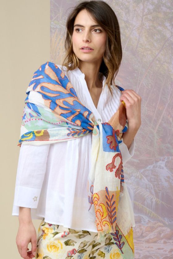 ALIZE Sciarpa in lino - - Storiatipic