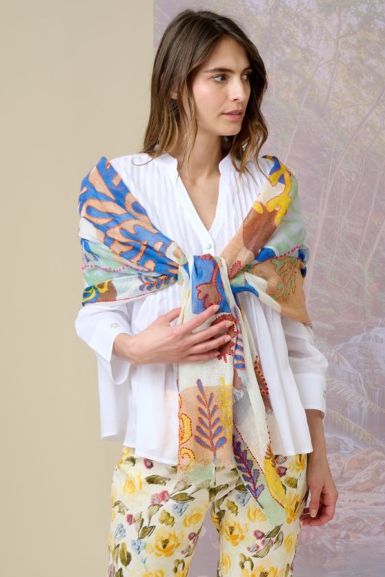 ALIZE Sciarpa in lino - - Storiatipic