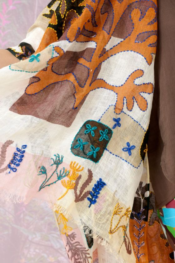 ALIZE Foulard en Lin - - Storiatipic