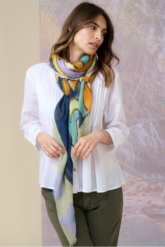 FLAVIE Modal scarf, wool - - Storiatipic
