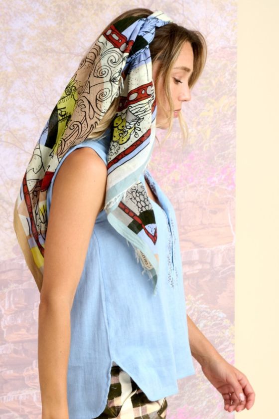 JAZZ Cotton Large square for Women | Storiatipic
