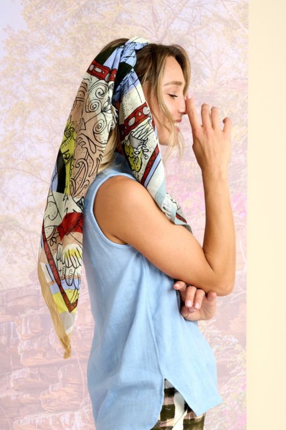JAZZ Cotton Large square for Women | Storiatipic