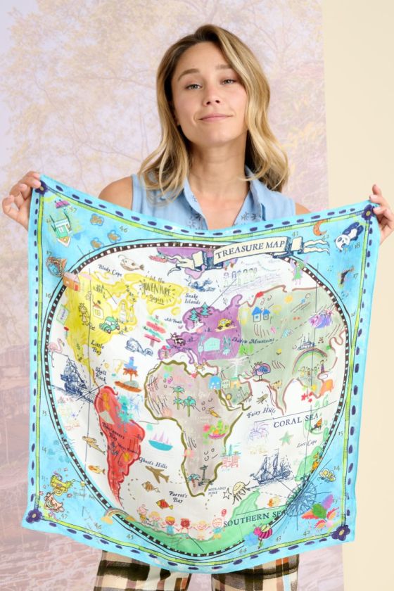 XANA Silk Scarf - - Storiatipic