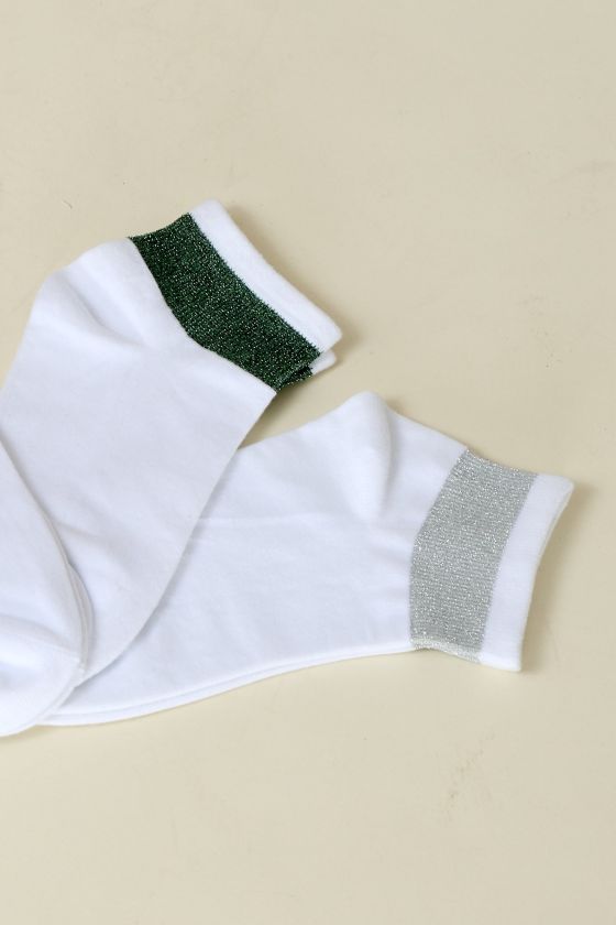 CHAUSSETTES Chaussettes en Coton, Nylon, Lurex, Elastane - - Storiatipic