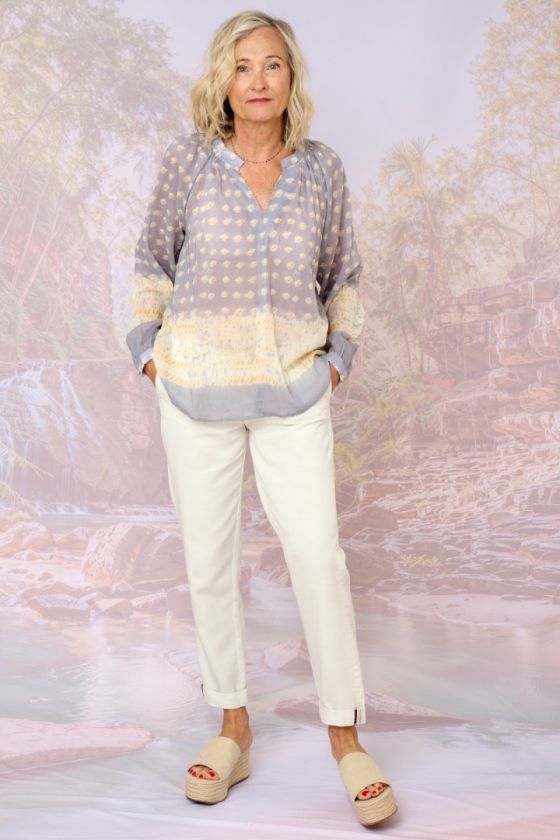 Blouses & Chemises IRIS POIS en Coton pour Femme | Storiatipic