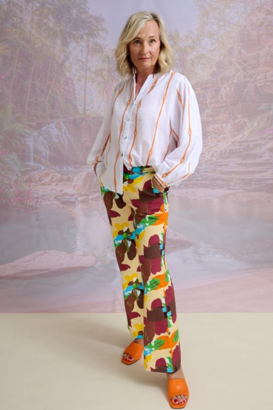 LUCIE ORANGINA Blusas y camisas de algodón - - Storiatipic