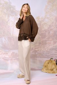 OLSEN UNI Blusas y camisas dobles de algodón - - Storiatipic OLSEN UNI Blusas y camisas dobles de algodón - - Storiatipic