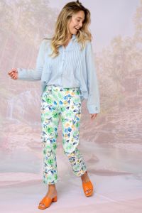 VICKY POESIE Pantalones y shorts de algodón en nido de abeja - - Storiatipic VICKY POESIE Pantalones y shorts de algodón en nido de abeja - - Storiatipic