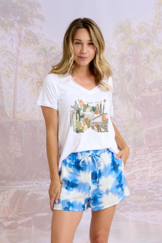 VITA PRINT T-shirt en Coton - - Storiatipic