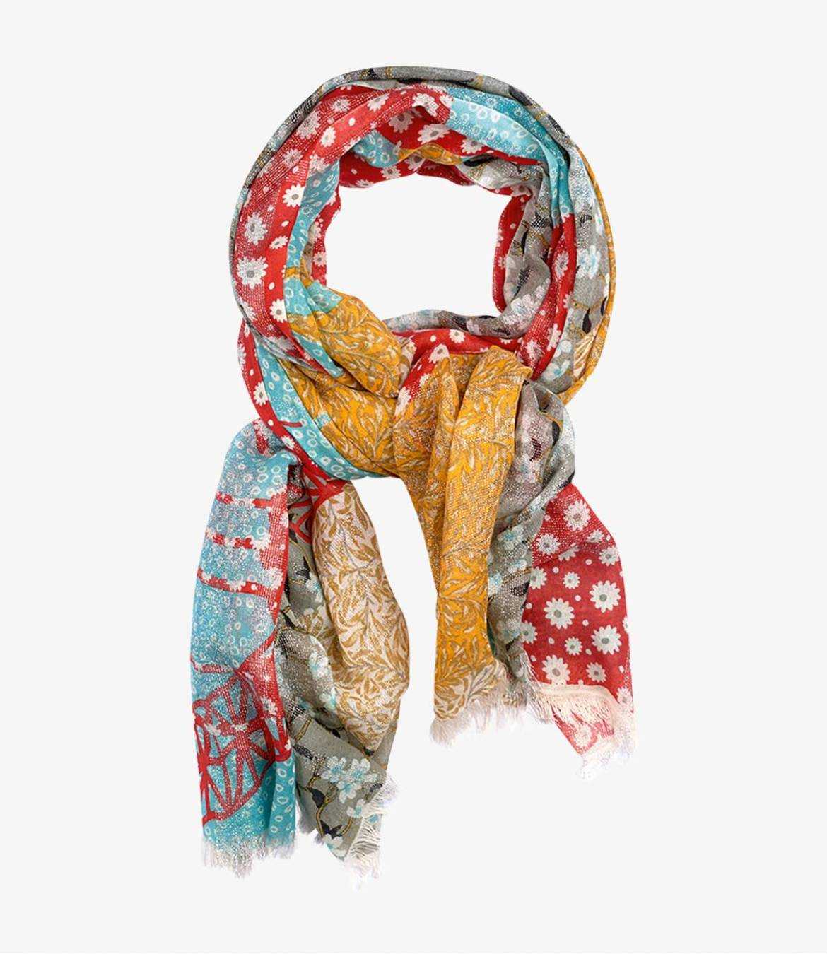 DEBBIE Cotton scarf, Women's Lurex 100x200 cm Storiatipic - 5