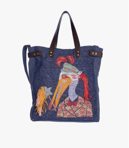 HAPPY MIKO Polyester Bag, Polyamide, Cotton, Women's Leather 35 x 13 x 40 cm Storiatipic - 1