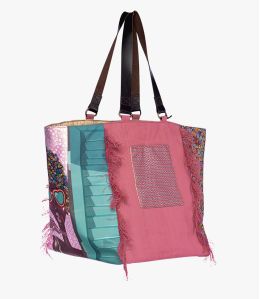 TOTE JODIE Polyester Bag, Cotton, Women's Leather 30 x 30 x 35 cm Storiatipic - 1