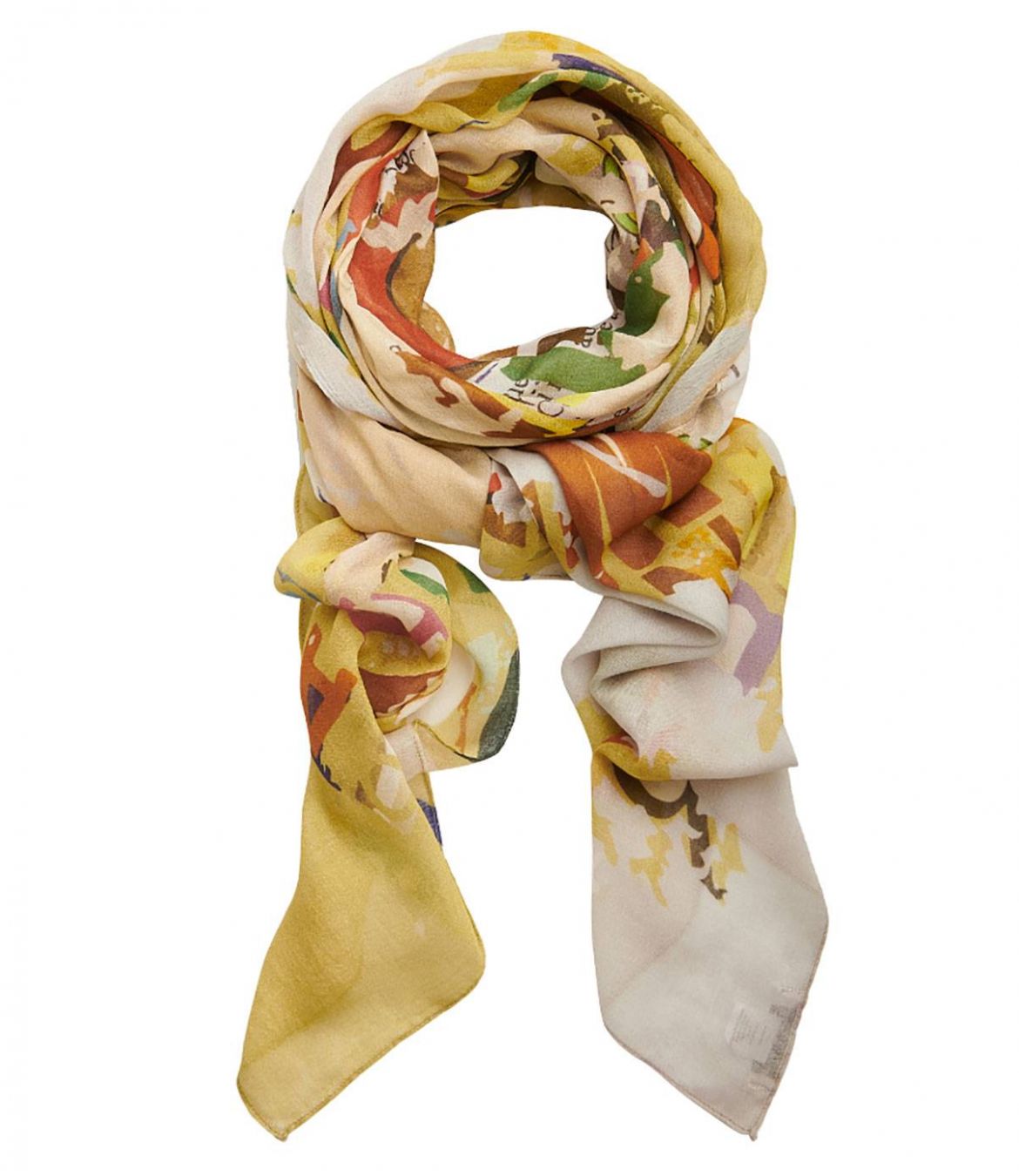 CYBELE Cotton scarf, Women's Modal 140 x 140 cm Storiatipic - 1