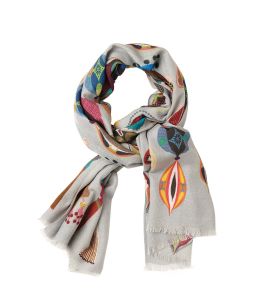 ICONIC Wool scarfs, Women's Silk 70x190 cm Storiatipic - 2