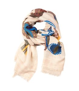 MAGIC Wool scarf, Women's Silk 75x190 cm Storiatipic - 1