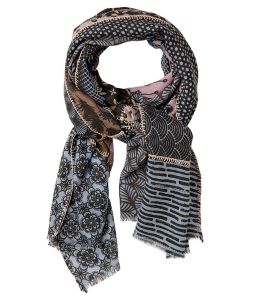 METRIC Wool scarves, Cotton for Women 80x190 cm Storiatipic - 2