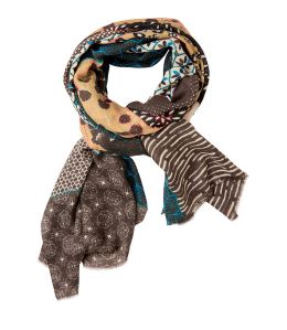 METRIC Wool scarves, Cotton for Women 80x190 cm Storiatipic - 5