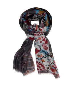 SENTOR Cotton scarf, Women's Silk 100x200 cm Storiatipic - 1